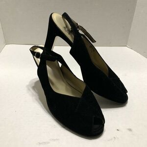Women’s Shoes Black Velvet Sling back sling 9.5